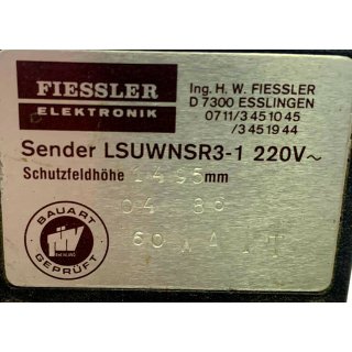 Fiessler Elektronik Lichtschranke LSUWNSR3-1  LSUW  Sender und Empf&auml;nger 1435/32 mm