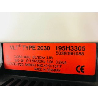 Danfoss Frequenzumrichter VLT 2030 195H3305