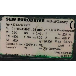 SEW-EURODRIVE K37 DS56L/B/TF K37DS56L/B/TF k37ds59lbtf