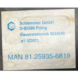 MAN Schlemmer GmBH D-85586 Steuerelektronik 9533649