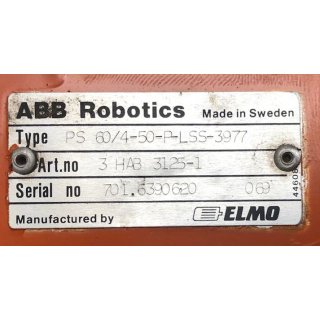 ABB Servomotor 3HAB 3125-1 PS60/4-50-P-LSS-3977