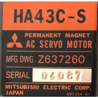 SERVOMOTOR HA43C-S Z637260 MITSUBISHI ELECTRIC