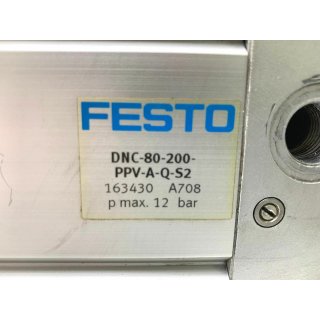 Festo NORMZYLINDER DNC-80-200-PPV-A-Q-S2 163430 A708