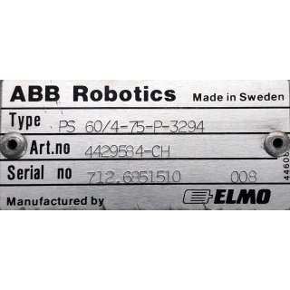 ABB Robotics PS 60/4-75-P-3294 Servomotor