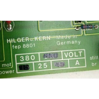 Hilger u. Kern Platine FEP 8801 380V 25A 