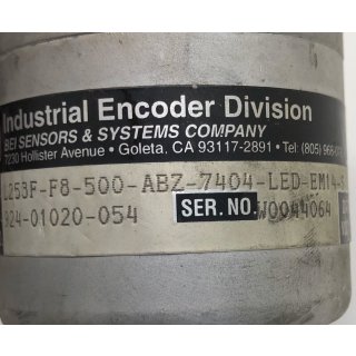 BEI Electronics Encoder Drehgeber L253F-F8-500-ABZ-7404-LED-EM14-S