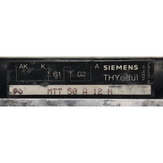 Siemens THYRISTORMODUL MTT 50 A 12 N