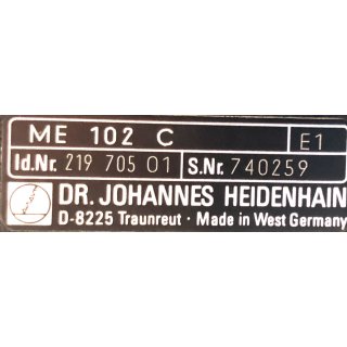 Heidenhain TNC-Speicherger&auml;t ME 102 C