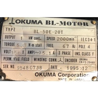 Okuma BL-Motor BL-50E-20T