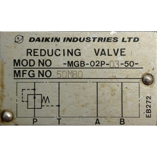 Daikin MOD NO-MGB-02P-03-50-MFG NO 50M80