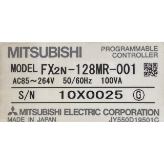 Mitsubishi FX2N-128MR-001 FX 2 N 128 MR 001