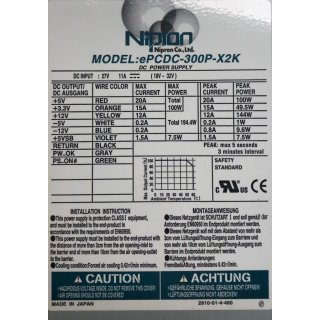 Kuka ePCDC-300P-X2K Netzteil