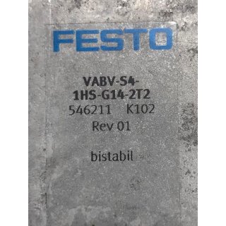 Festo VABV-S4-1HS-G14-2T2 + VSVA-B-B52-ZD-A1-1T1L
