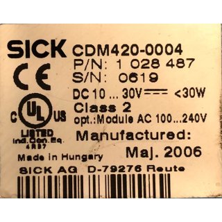 Sick CDM420-0004