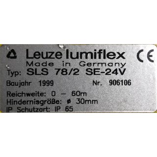 Leuze Lumiflex Lichtschranke SLS 78/2 SE-24V