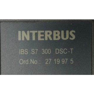 Phoenix Contact Interbus IBS S7 300 DSC-T