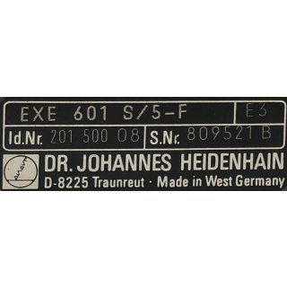 Heidenhain EXE 601 S/5-F