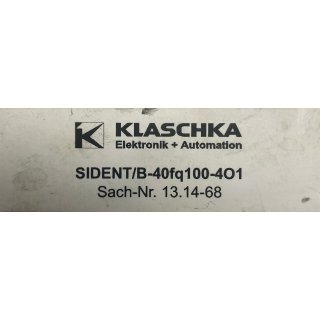 Klaschka SIDENT/B-40fq100-4O1
