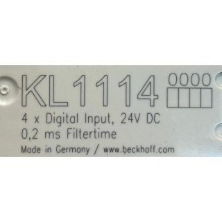 Beckhoff KL1114 2er Pack KL 1114 Digital Eingangsklemme