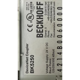 Beckhoff BK 5250 BK5250 DeviceNet Coupler