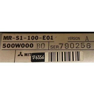 Mitsubishi Servo MR-S1-100-E01 500W000 MR S1 100 E01