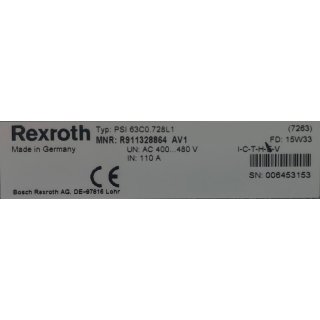 Rexroth MF-Umrichter PSI 63C0.728L1