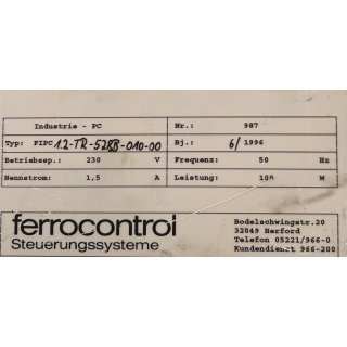 Ferrocontrol FIPC 1.2-TR-528B-010-00