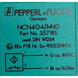 Pepperl+Fuchs NCN40+U1+N0