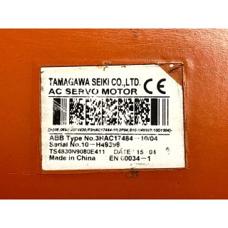 Tamagawa Seiki AC Servo Motor ABB 3HAC17484-10/04