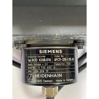 Siemens Servomotor 1 FT5062-0AG71-1-Z + Heidenhain ROD426B.016 - 1500