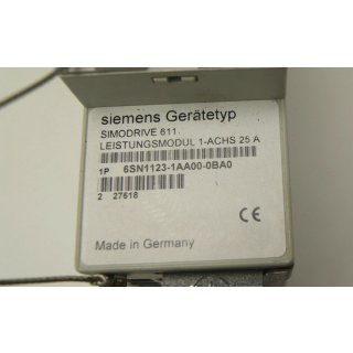Siemens 6SN1123-1AA00-0BA0 